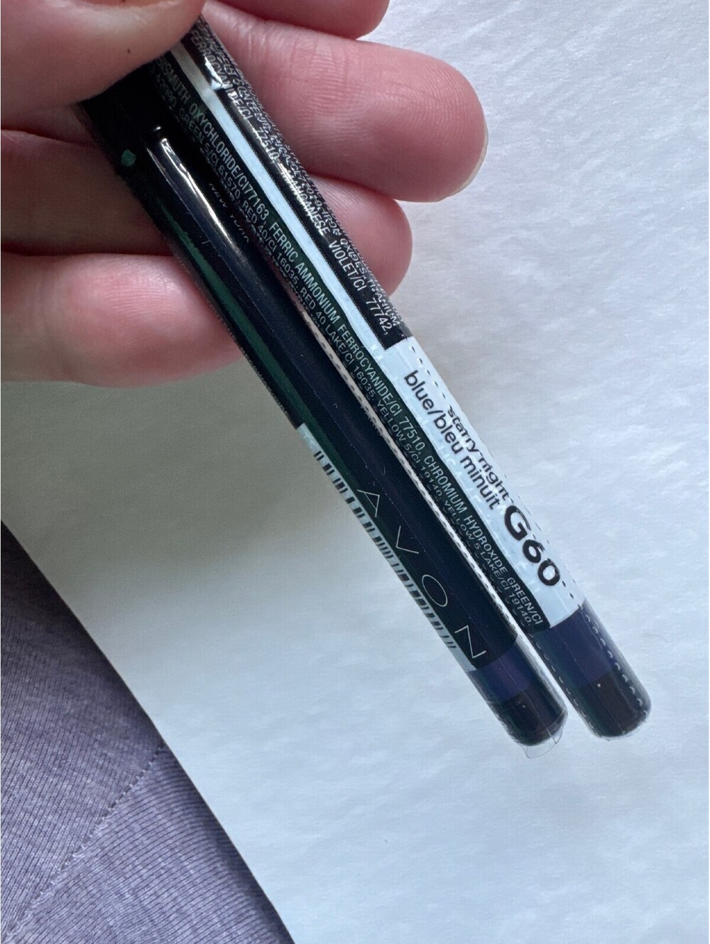 Lot of 2 Avon Glimmersticks Eyeliner Starry Night Blue G60 Sealed 2007 Canada
